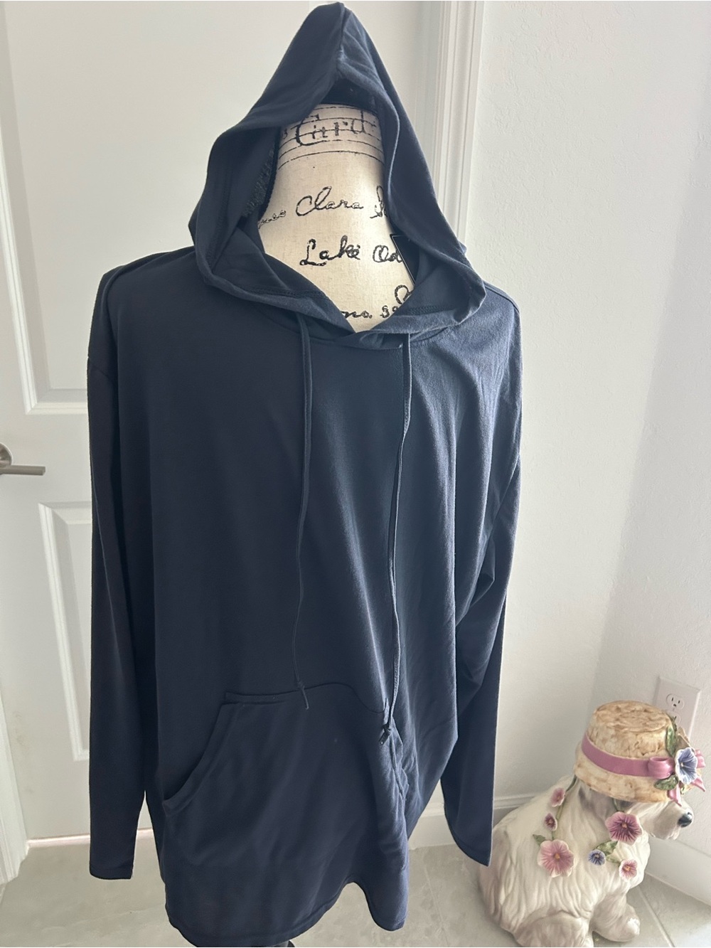 NWT Blue Ice Men's Hooded Pullover Shirt - Blue